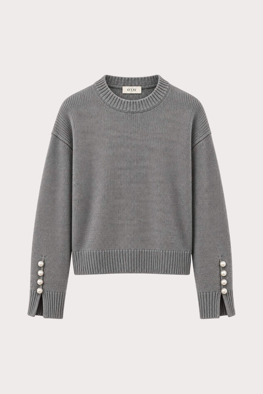 Abbelone Chunky Sweater - Grey
