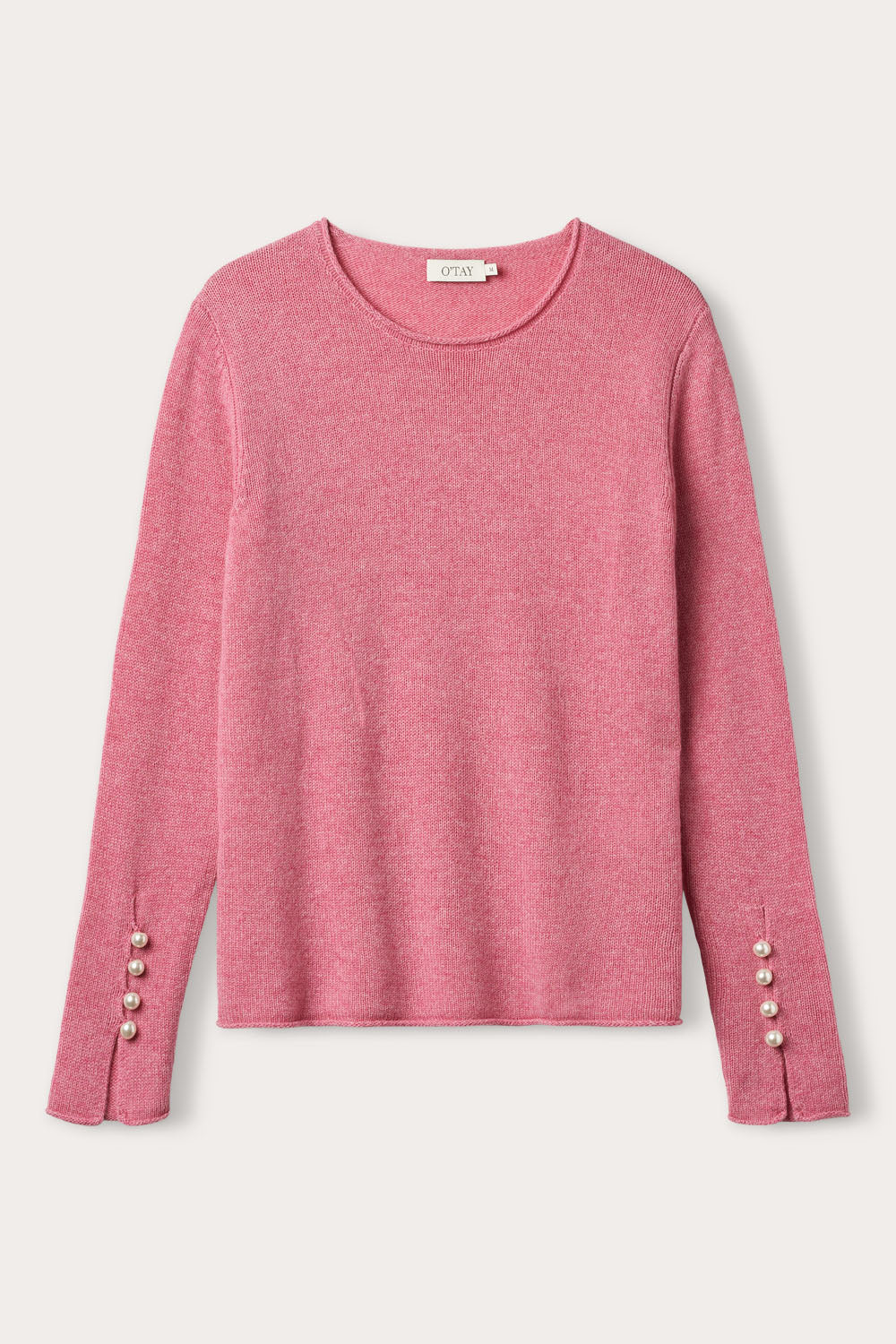 O'TAY Abbelone Sweater Blouses Pink Melange