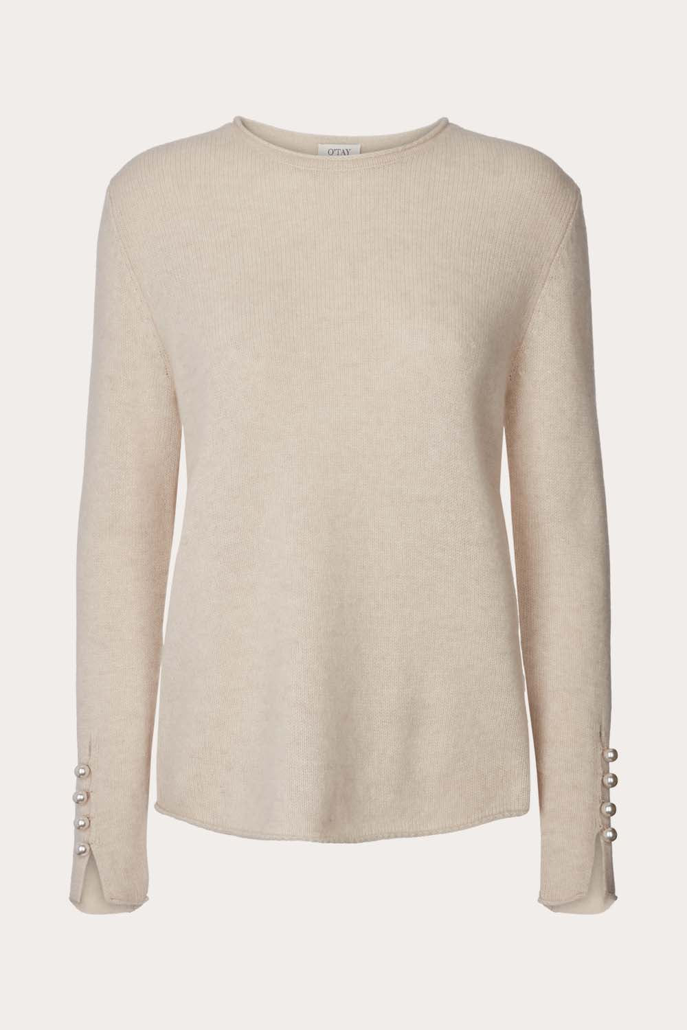 O'TAY Abbelone Sweater Blouses Warm Beige