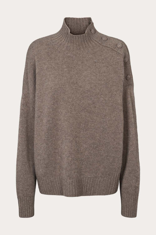 O'TAY Dagmar Sweater Blouses Brownstone