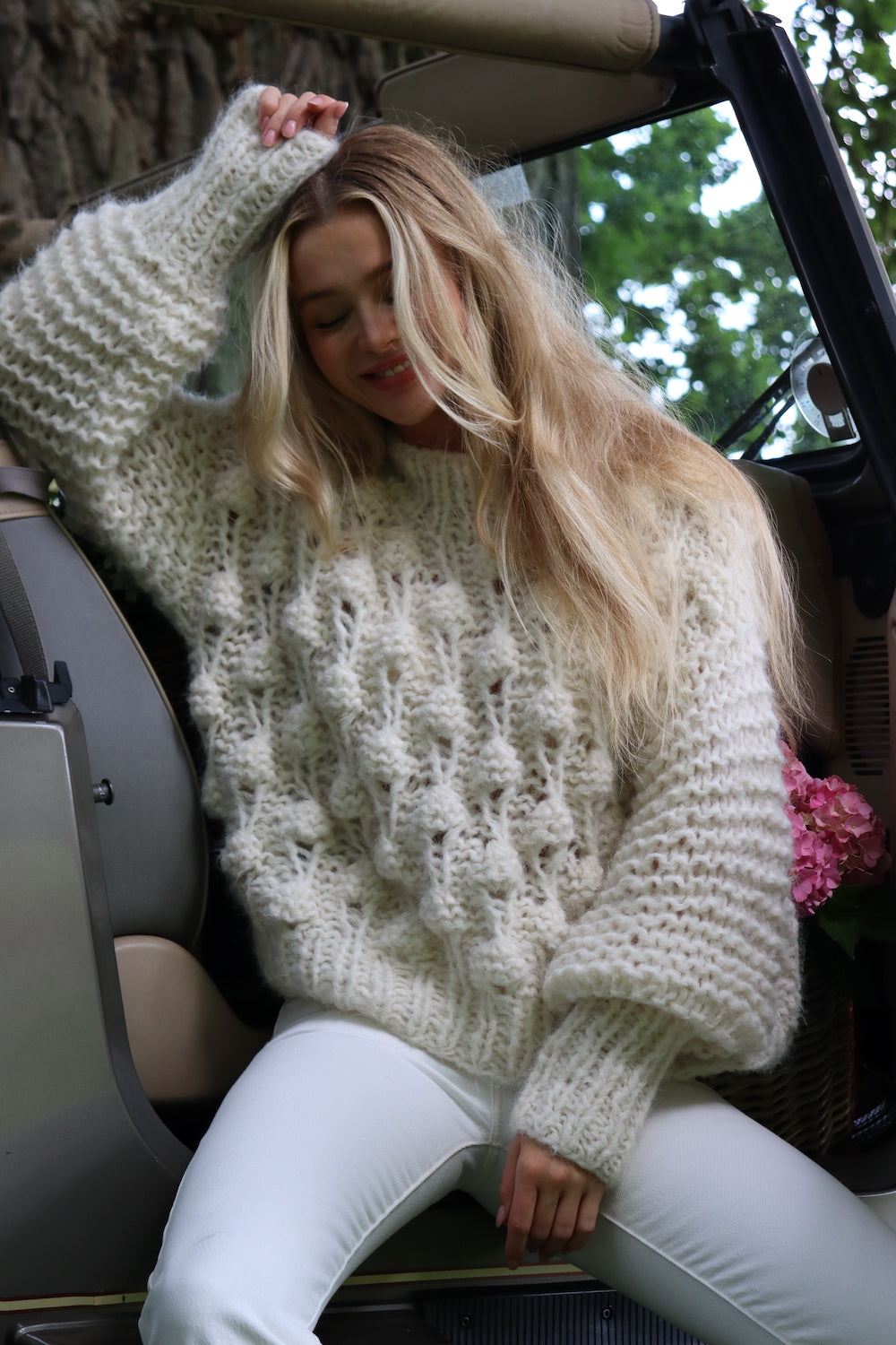 Chunky off 2024 white sweater