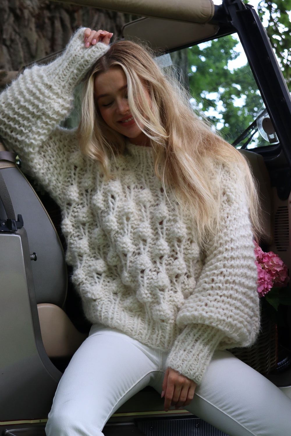 O'TAY Damaris Sweater Blouses Off White