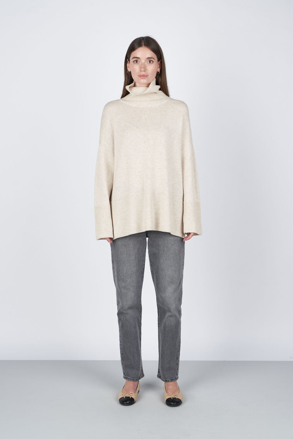 O'TAY Della Sweater Blouses Warm Beige