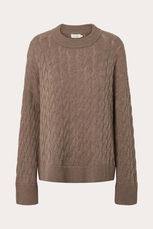 O'TAY Eline Sweater Blouses Brownstone