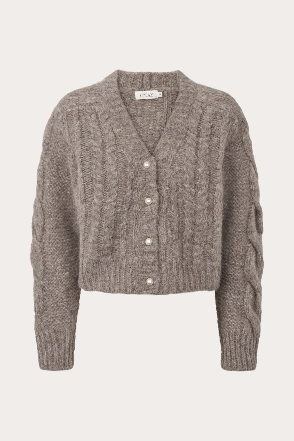 Elma Cardigan - Teddy Grey