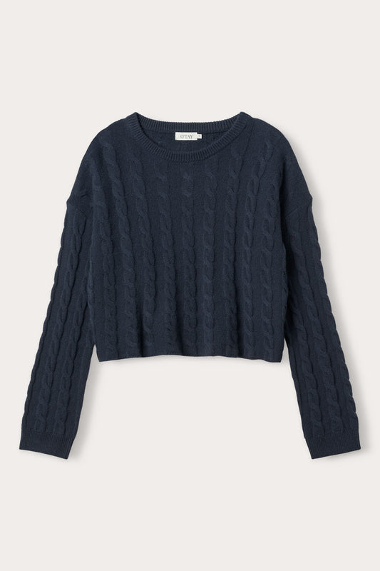 O'TAY Gertrud Sweater Blouses Navy