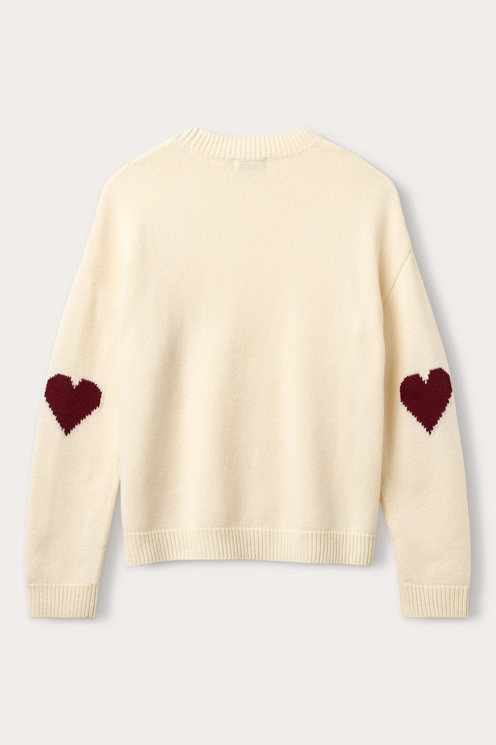 Kaia Sweater - Off White/Bordeaux