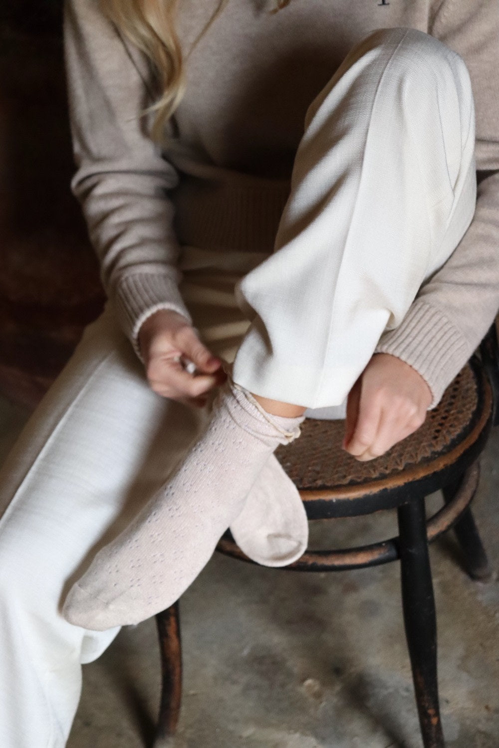 Fawn Socks - Tallow