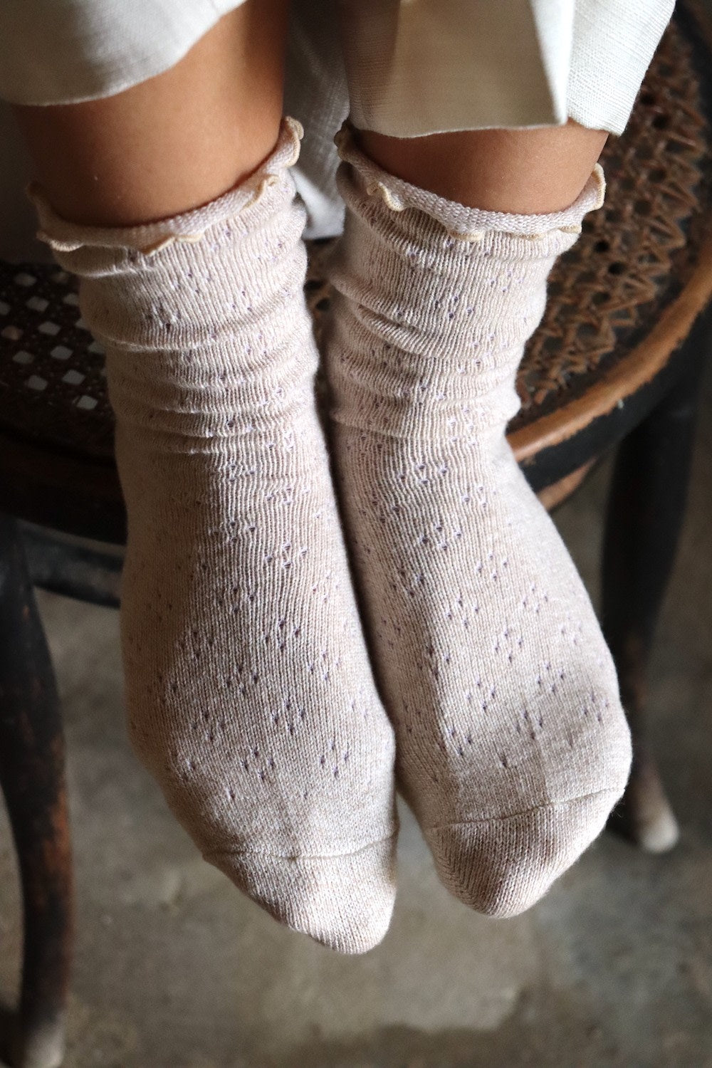 Fawn Socks - Tallow