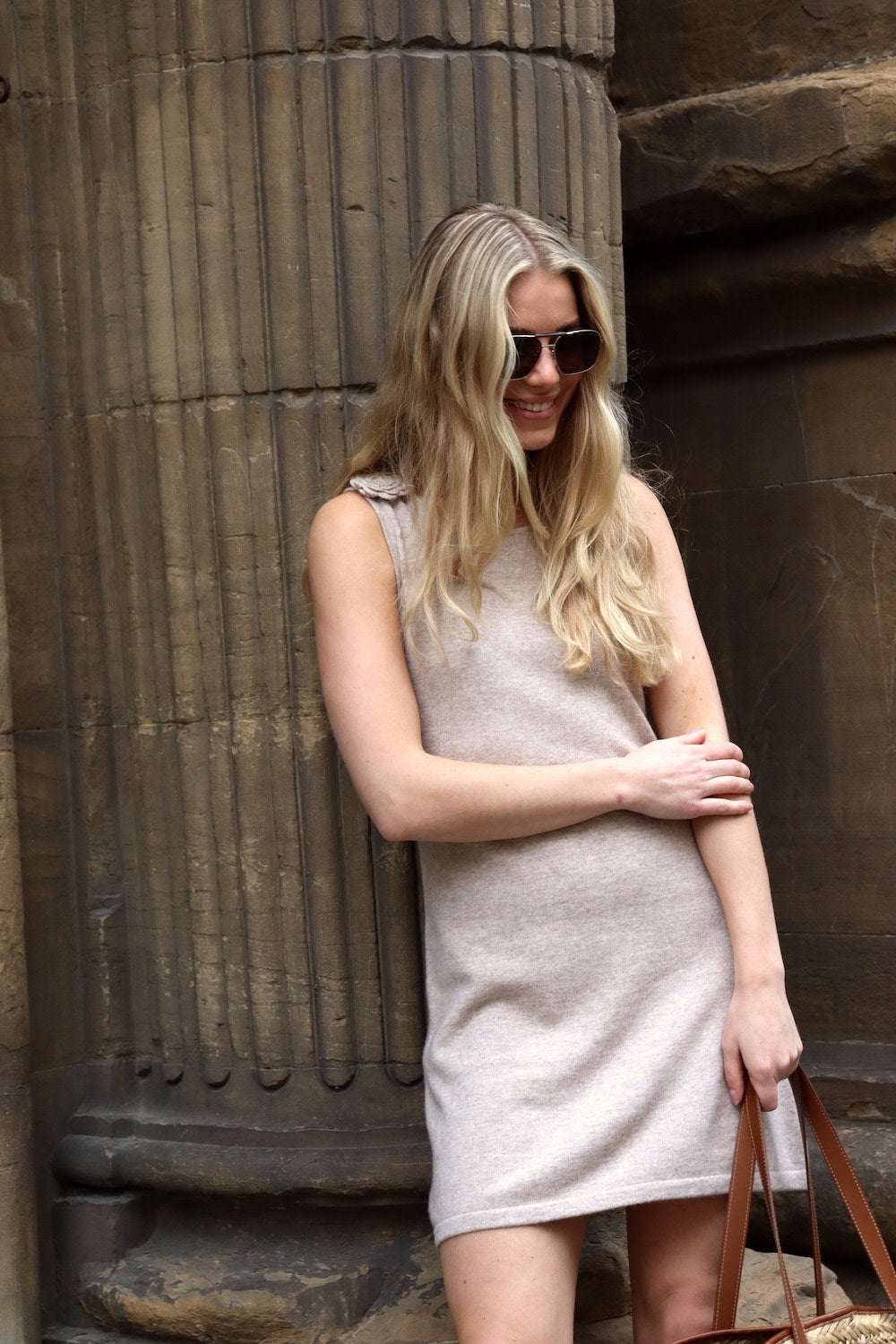 Gardenia Dress Midi - Sandy