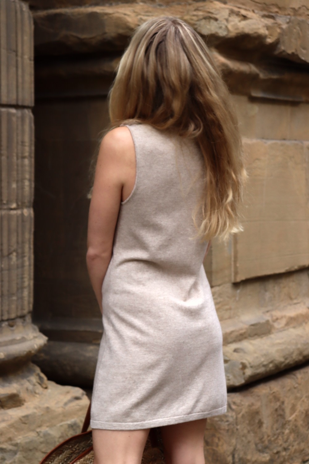 Gardenia Dress Midi - Sandy