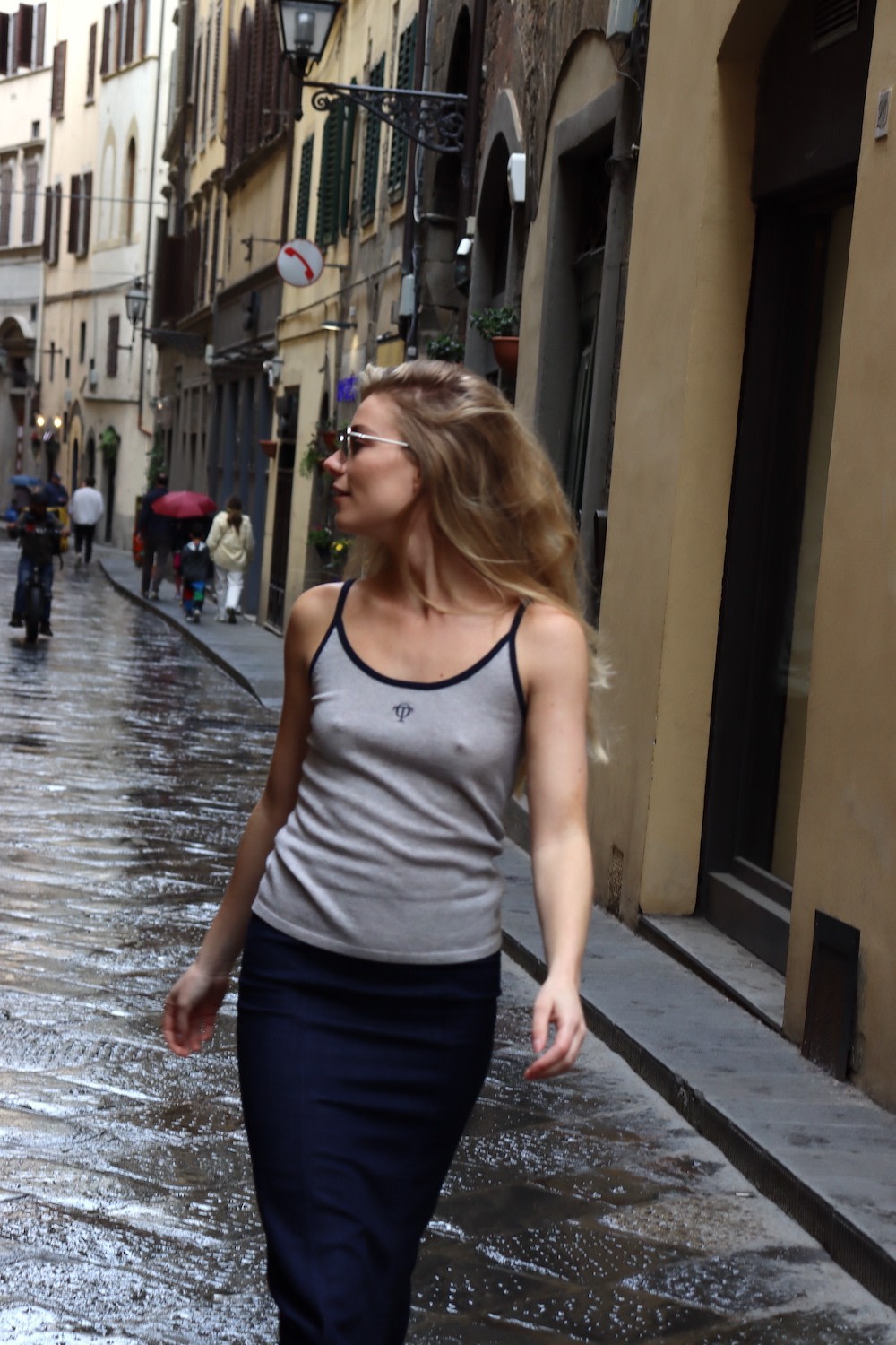 Gitta Top - Light Grey