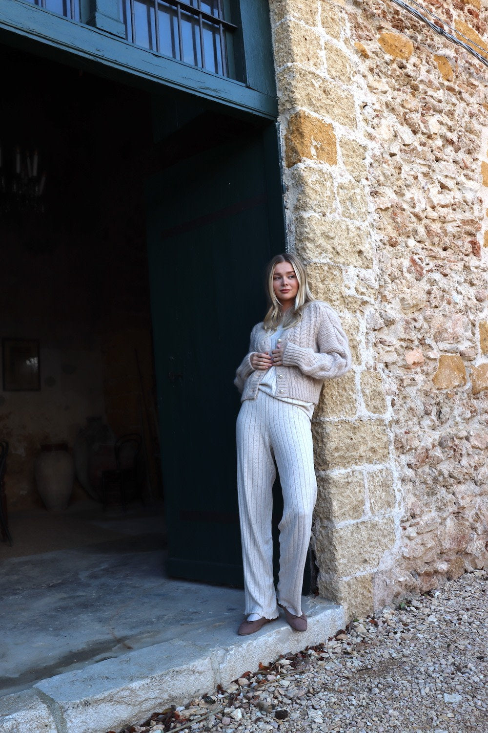 Elma Cardigan - Oat Melange