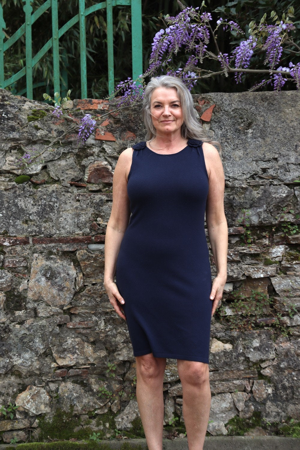 Gardenia Dress Long - Navy