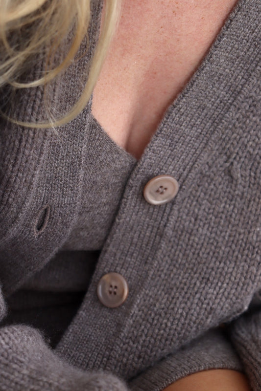 Feodora Cardigan - Brownstone