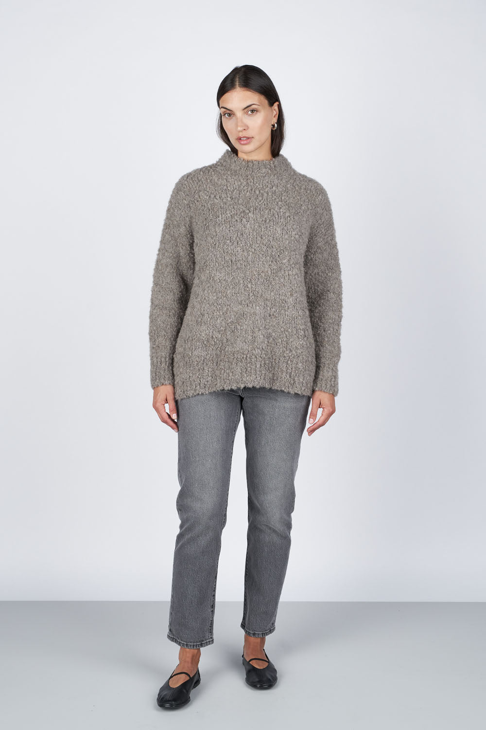 O'TAY Ime Jumper Blouses Teddy Grey