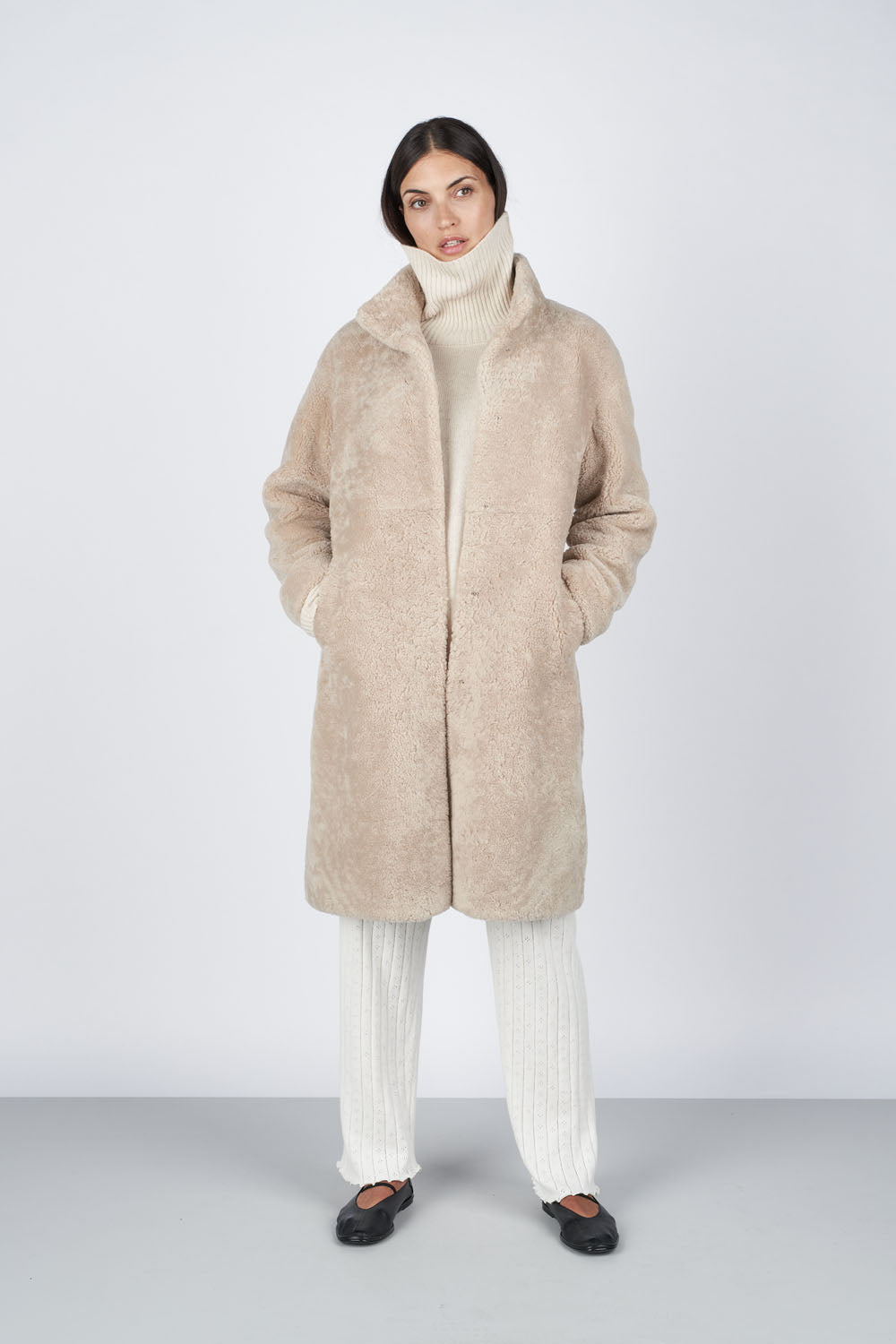 O'TAY Jaclyn Coat Outerwear Dark Beige