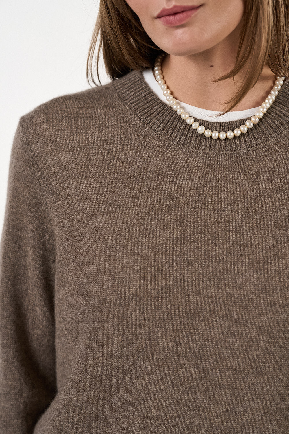 Lace Blouse - Brownstone