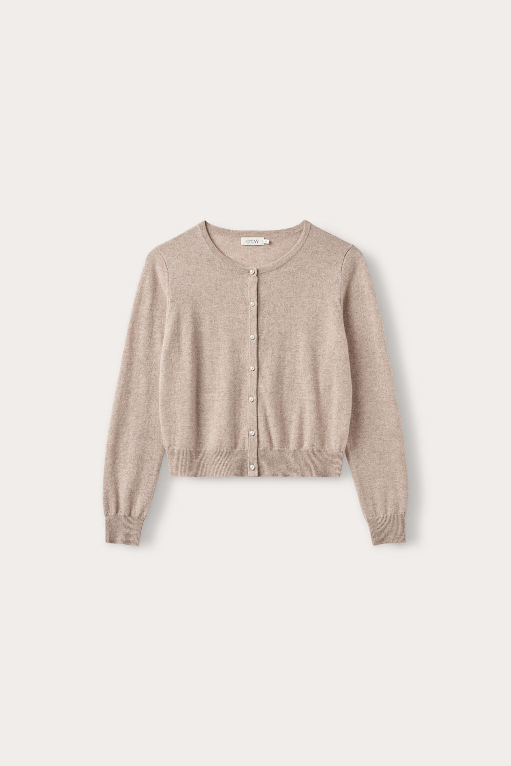 O'TAY Lailabeth Cardigan Cardigans Beige Melange