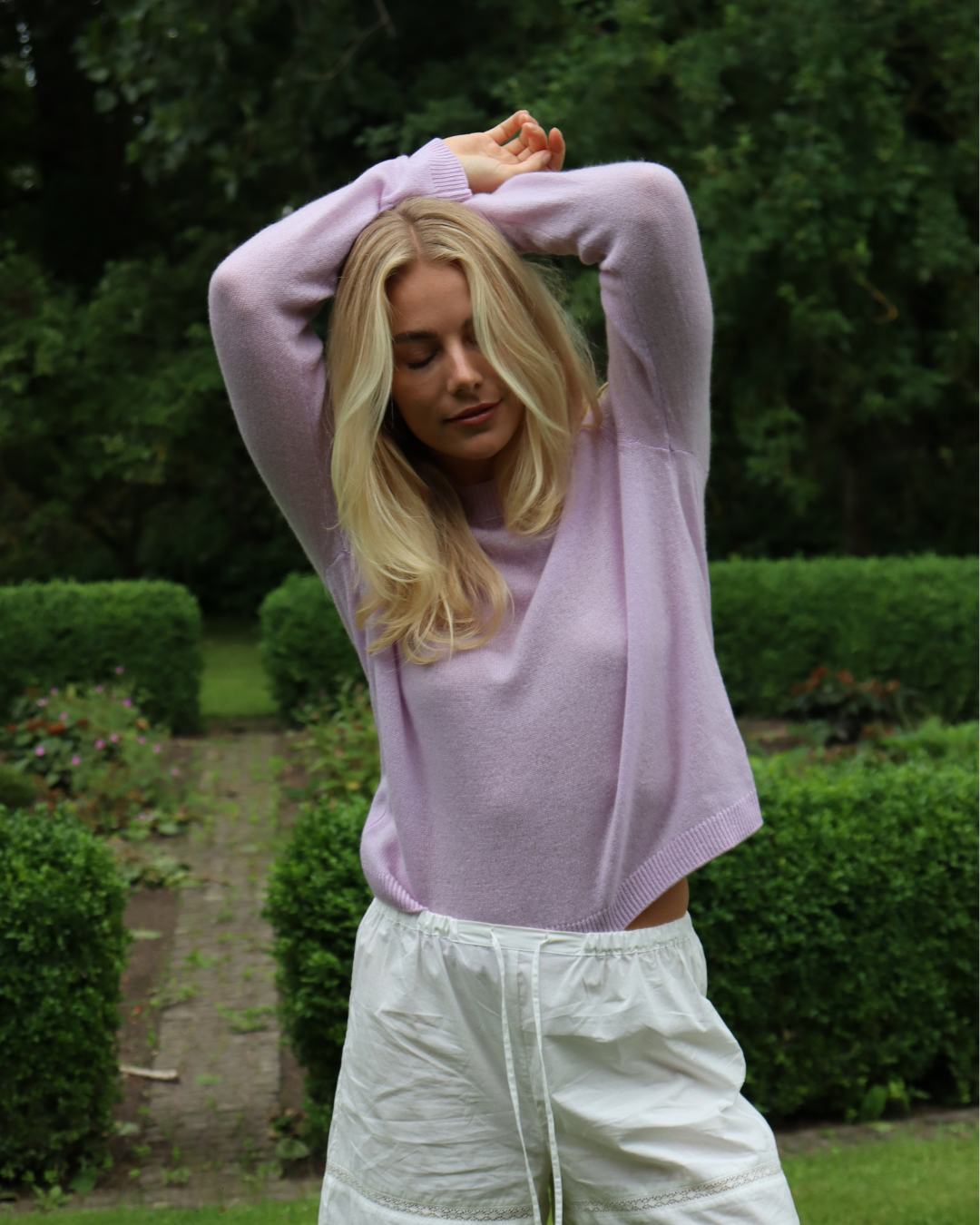Lace Blouse - Soft lavendar