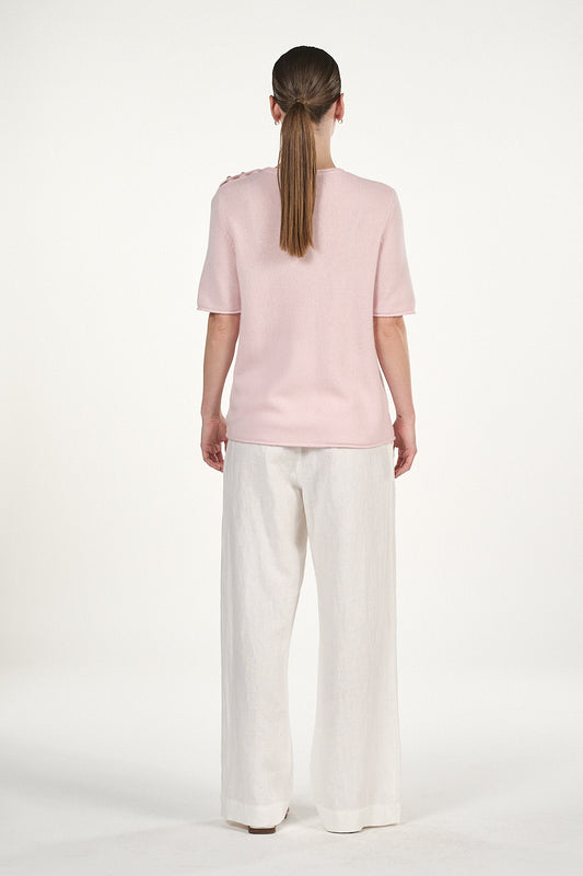 Martha T-shirt - Soft Rose