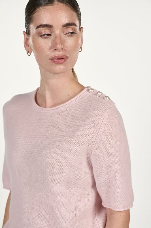 Martha T-shirt - Soft Rose