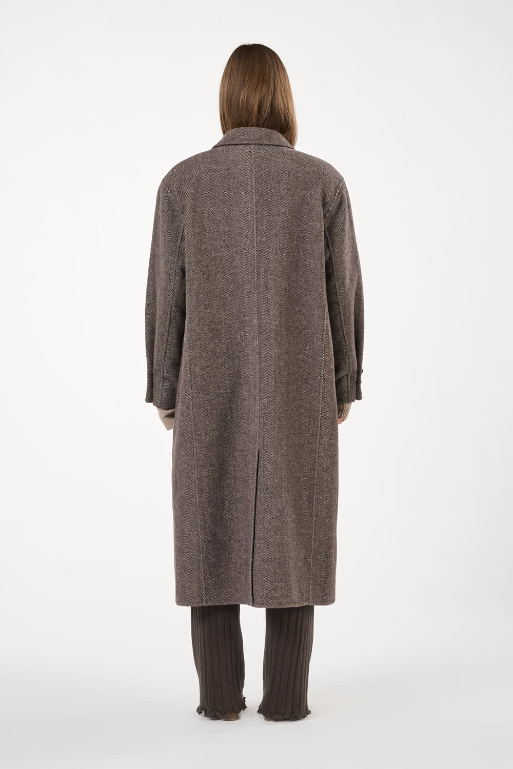 Nabila Coat - Grey/Brown
