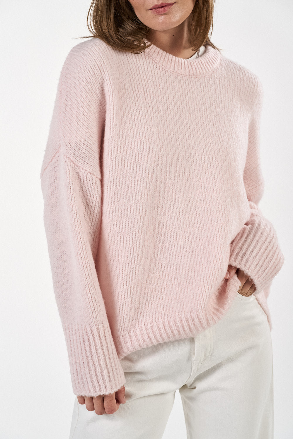 Nadia Sweater - Baby Pink