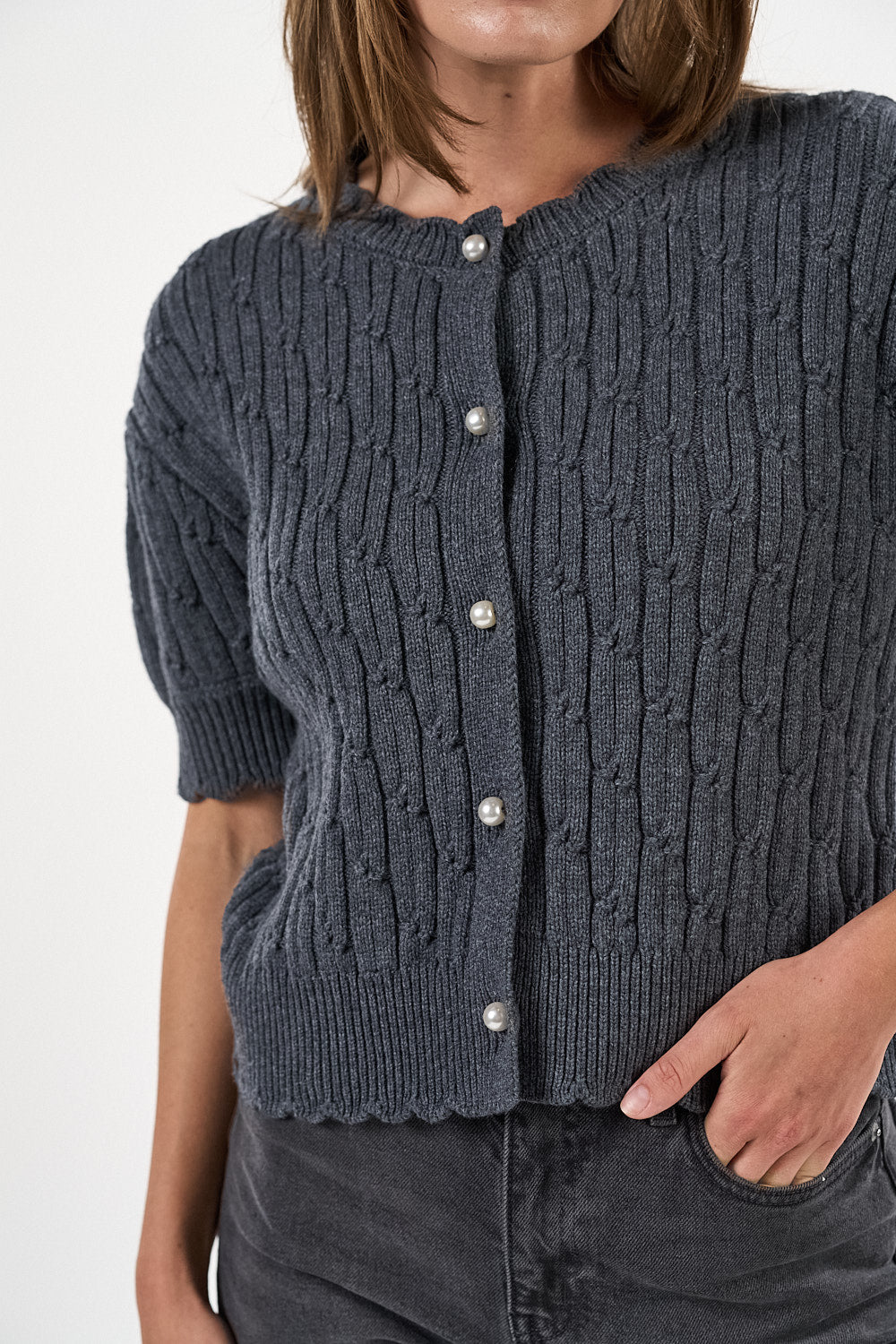 Noabelle Cardigan - Dark Grey