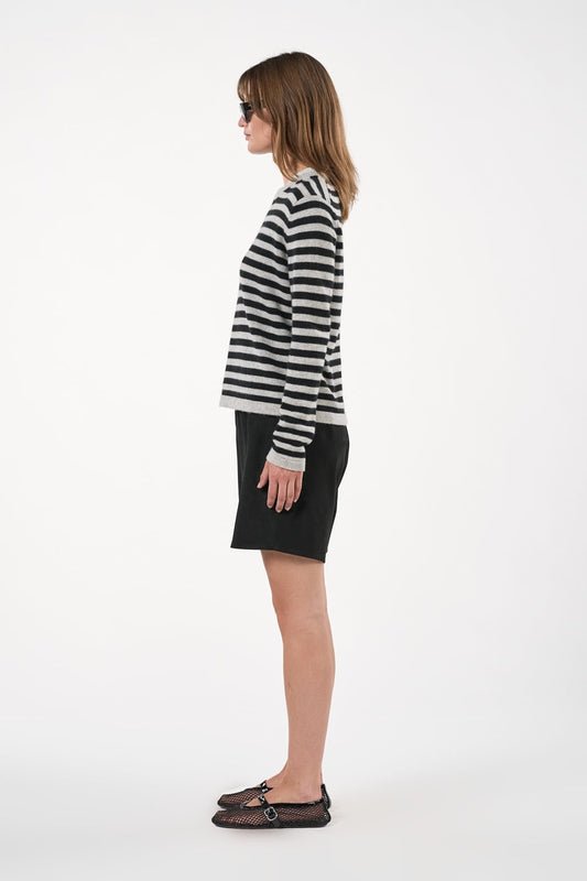 Nukaaka Blouse - Light Grey/Black