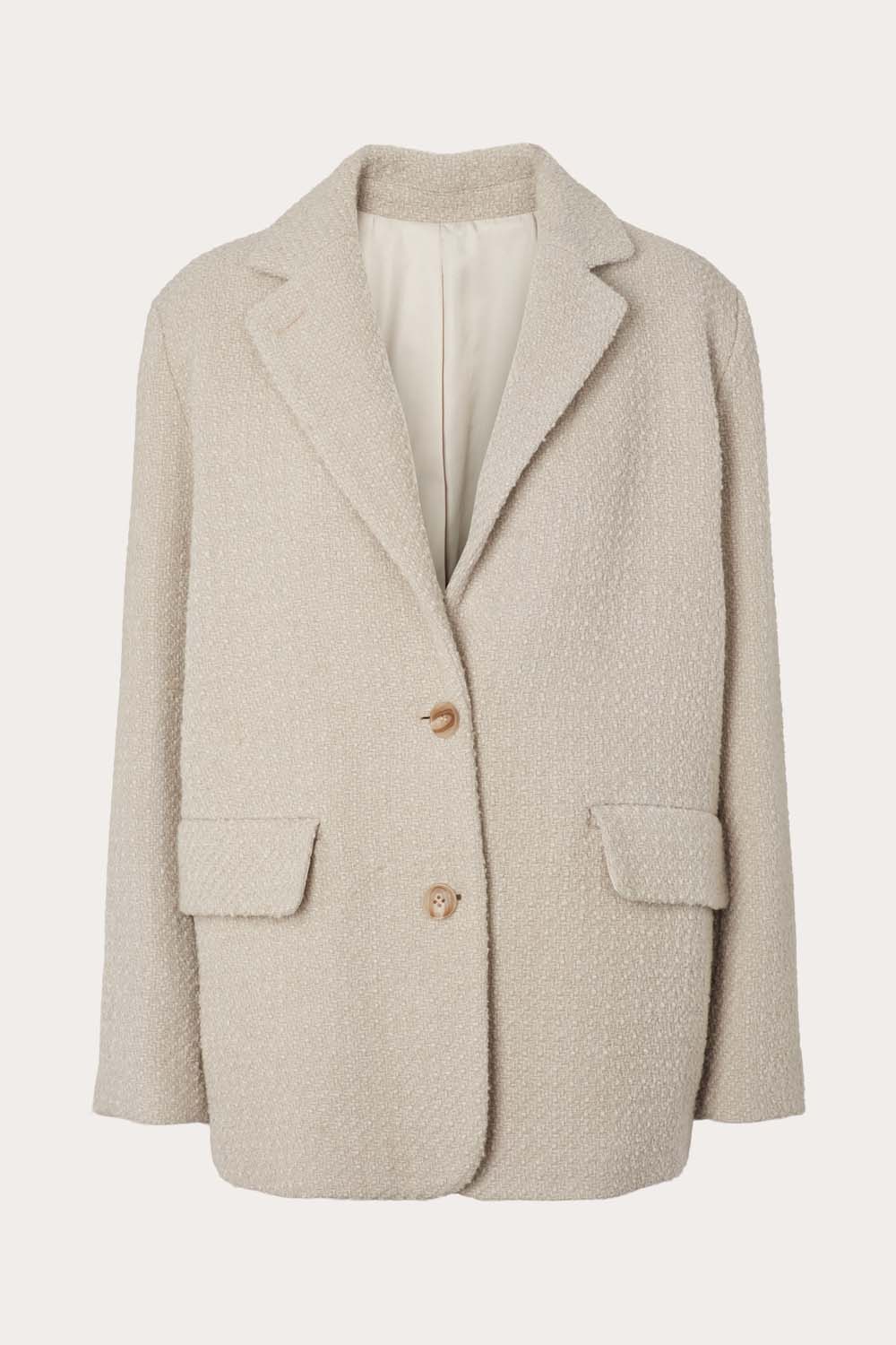 Xenia Blazer Boucle - Cloud