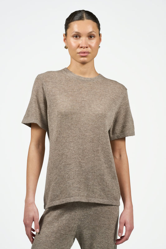 Noelle T-shirt - Mink Brown