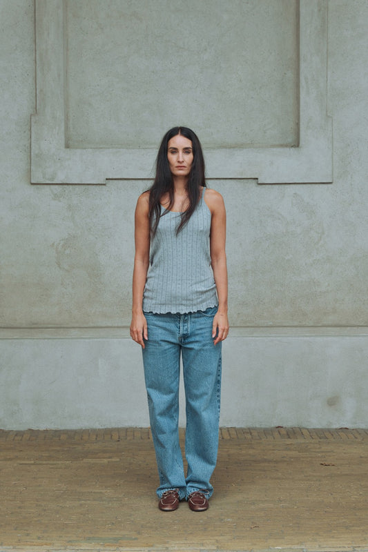 Carla Top - Frost Grey