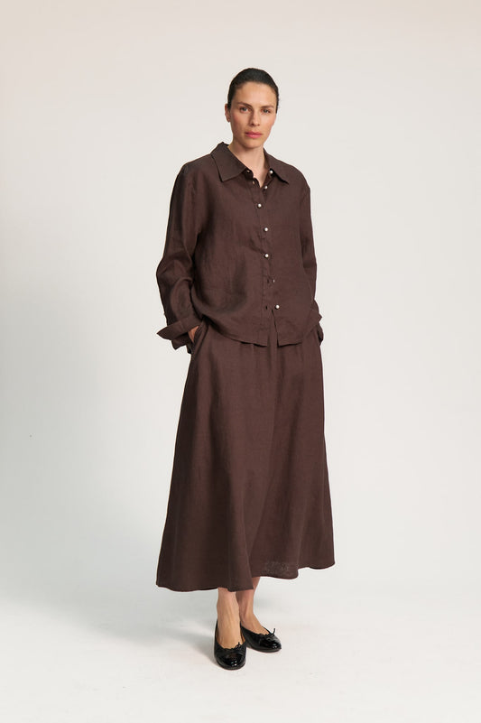 Gerda Skirt - Dark Chocolate