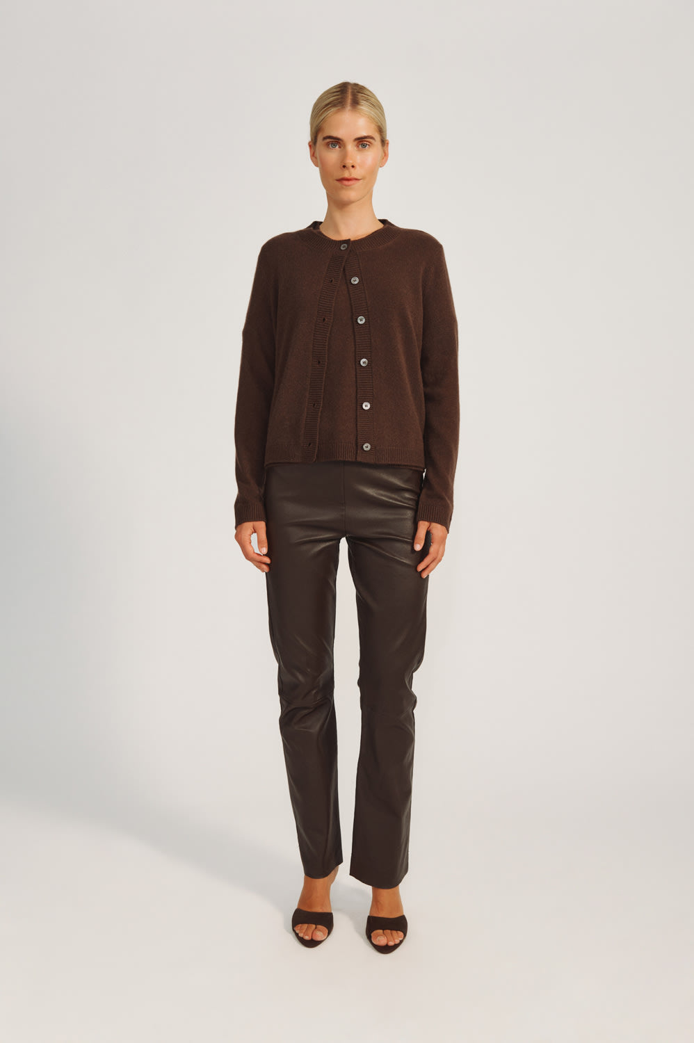 Oceania Cardigan - Espresso