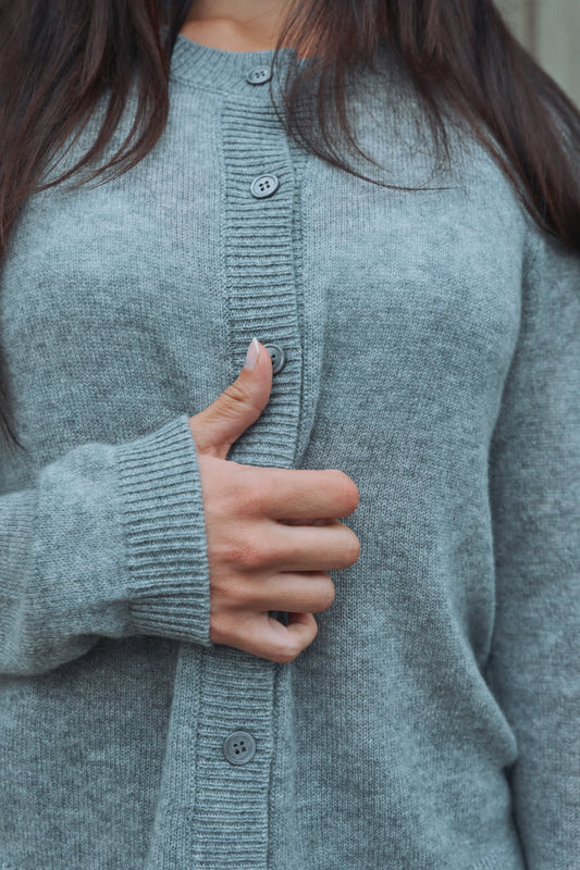 Oceania Cardigan - Grey Melange