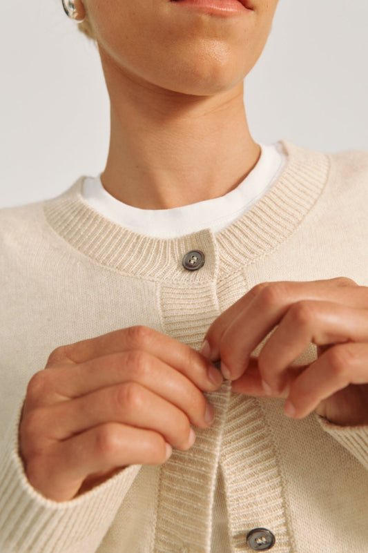 Oceania Cardigan - Warm Beige