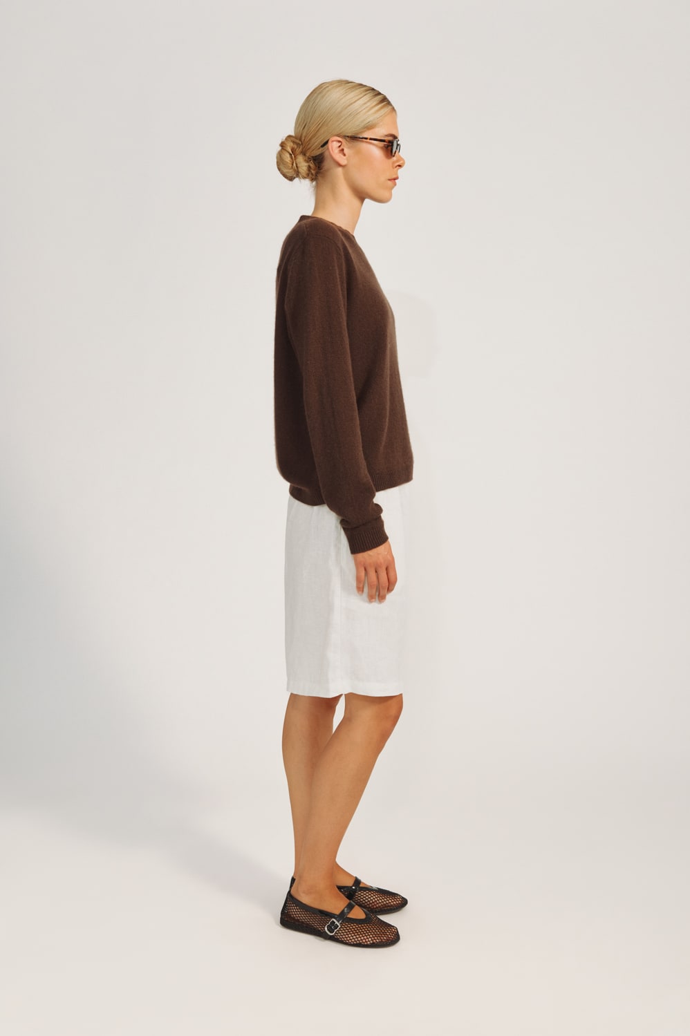 Lace Blouse - Espresso