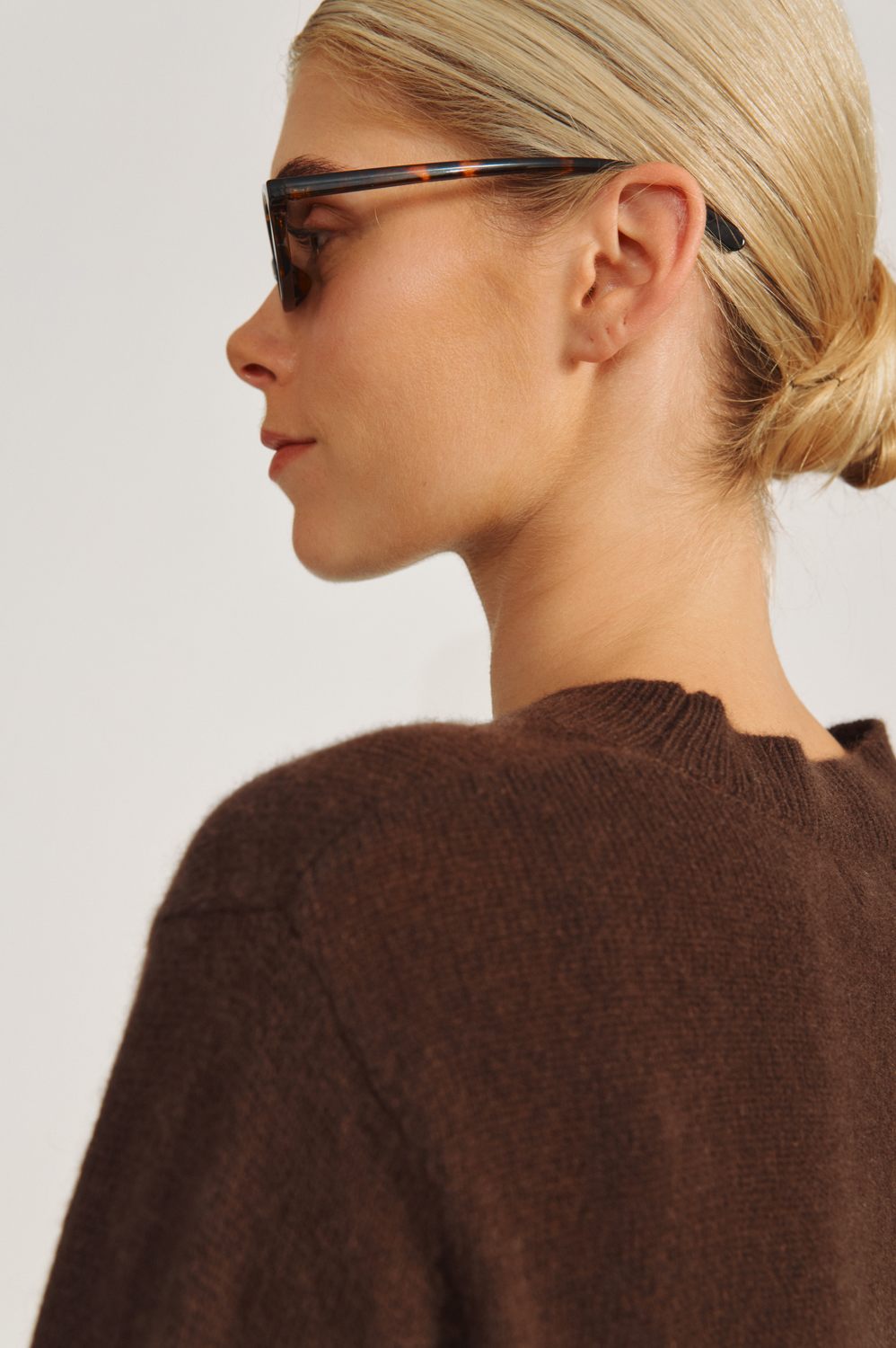 Lace Blouse - Espresso