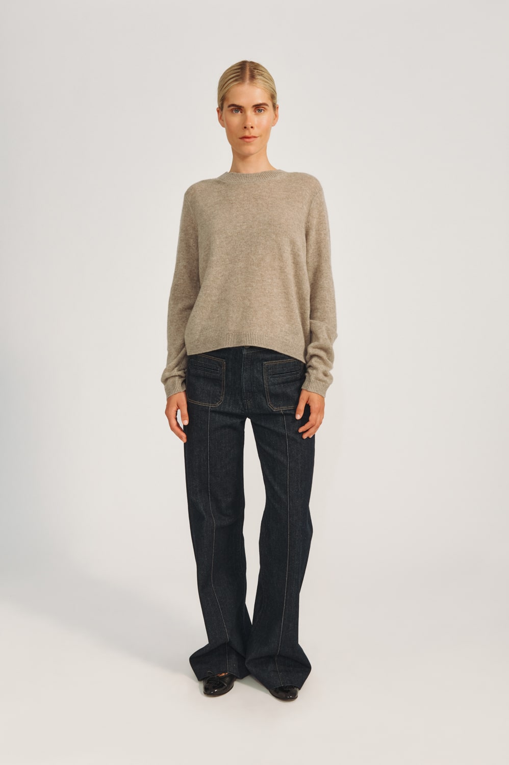 Lace Blouse - Mink