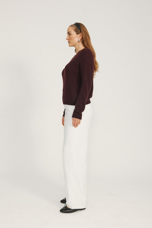 Lace Blouse - Plum