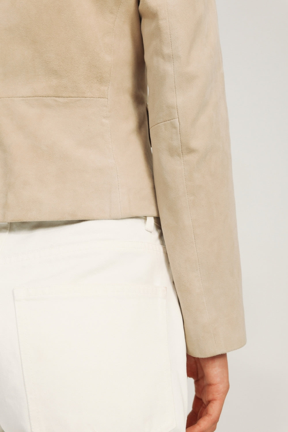 Amy Blazer Suede - Beige