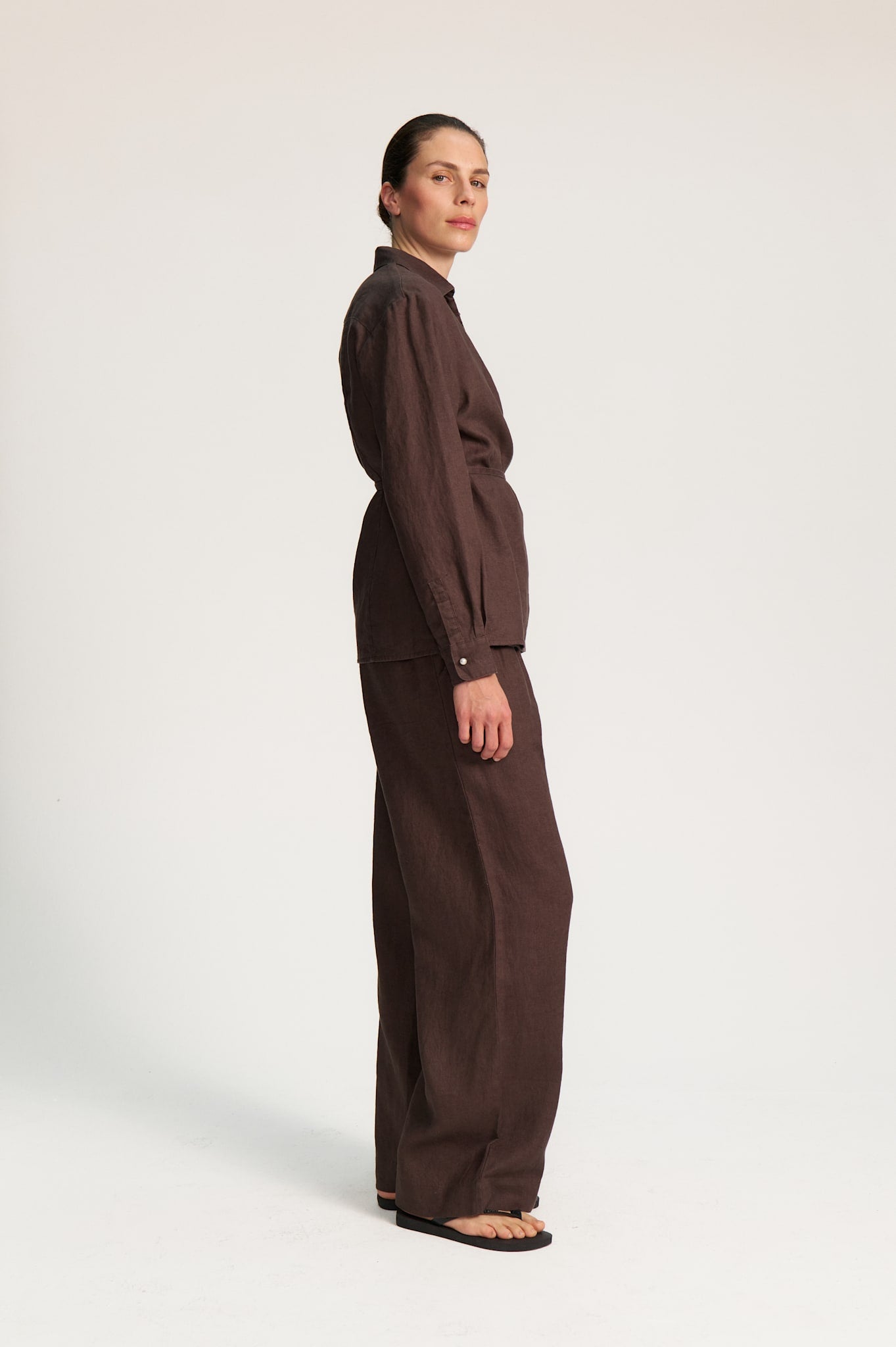 Portia Blouse - Dark Chocolate