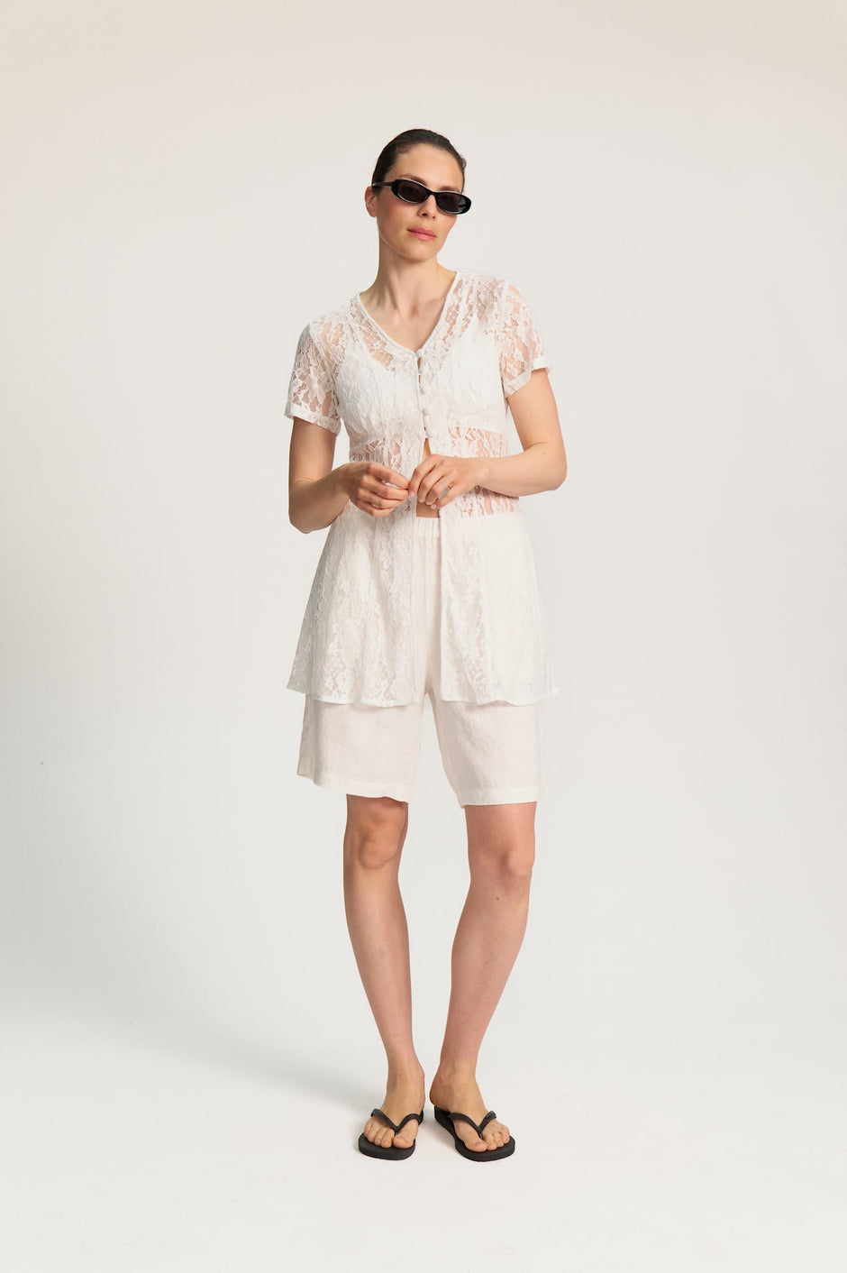 Romina Dress - White