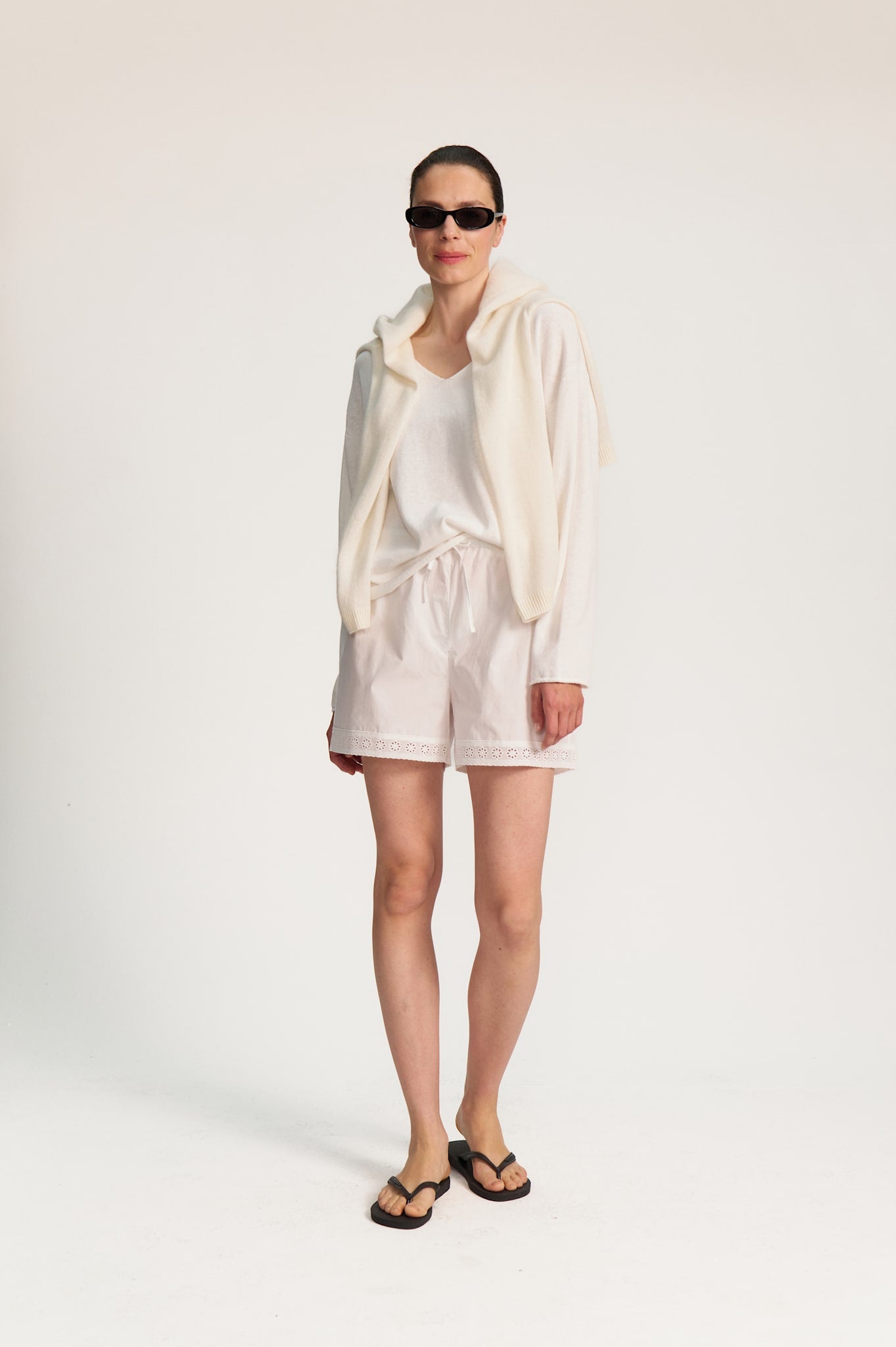 Rhea Shorts - White
