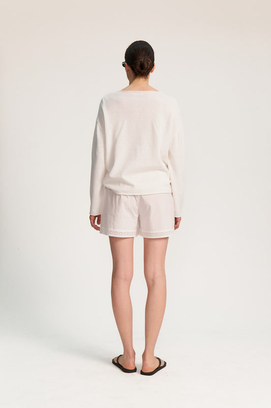 Rhea Shorts - White