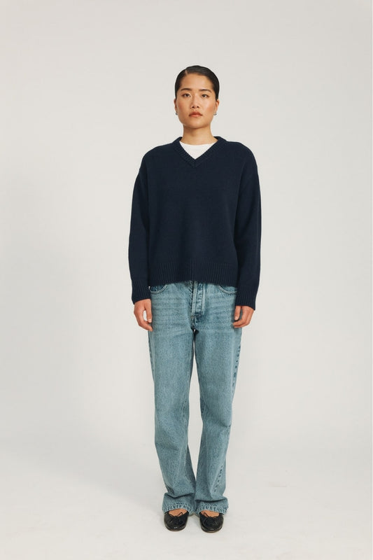 Olja Sweater Signature - Navy
