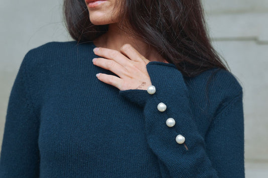 Abbelone Blouse Signature - Navy