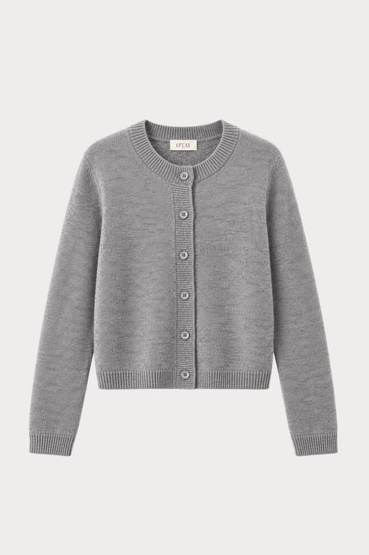 Oceania Cardigan - Grey Melange