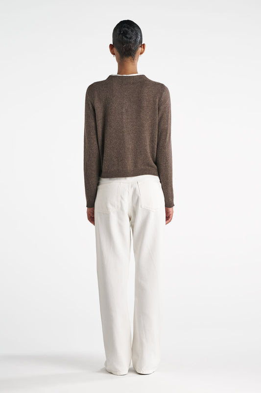 Oceania Cardigan - Brownstone